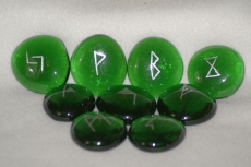 Runen- grün/silber