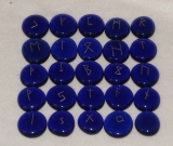 Runen- blau/silber