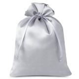 Satin bag silver