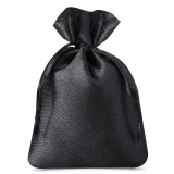 Satin bag black